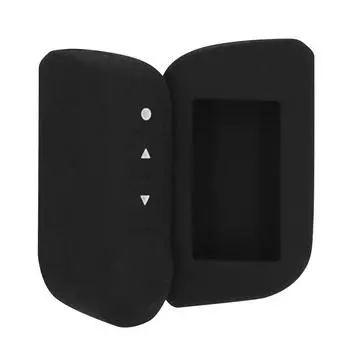 Чехол для автомобильного ключа, силиконовый, черный, красный, синий, чехол для автомобильного ключа, держатель, оболочка для Starline A93/A63, русская версия (1-пк) чёрный