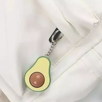 Car Keychains Avocado Massage Bead Keychain Bag Pendant Fun Fruit Pendant Decompression Toys Women Avocado