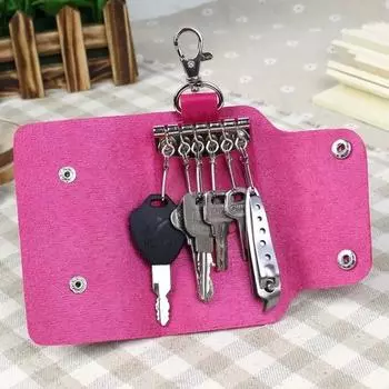 Car Keypack Keychain Holder Key Manager Wallet Men s Love Women s Hat Bag pink