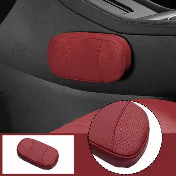 Car Knee Cushion Universal Comfortable Soft Modern Compact Easy to Install Leg красный