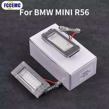 Car LED License Plate Light Lamp Bead Canbus White 12V For BMW Mini Cooper R56 R57 R58 R59 Ultra Bright Car Number Light