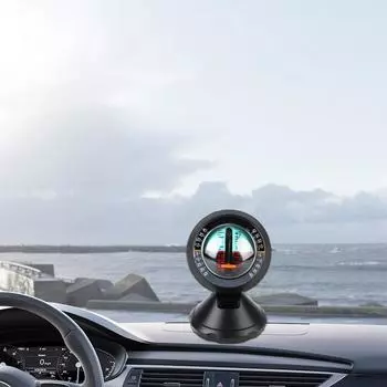 Car level slope meter Vehicle Gradiometer Gradient Balancer Indicator Slope Meter Car Inclinometer Level Tilt Gauge чёрный
