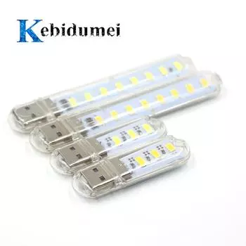 Car Light Keychian 5V USB LED 3/8 LED Decoration Lamp USB Gadget USB Device Power White Warm Light Atmosphere Lamp