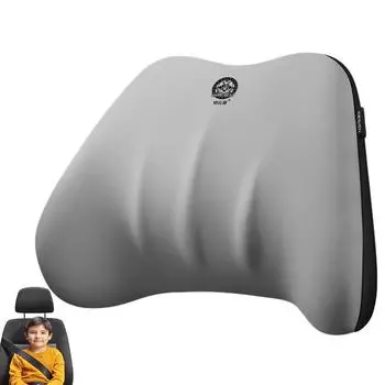 Car Lumbar Cushion Car Waist Support Made Of Memory Foam Memory Foam Seat Back Head Rest Pillow Breathable Support Pillow For