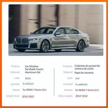 Car Magnetic Sunshade for BMW 7 Series G11 750d 730i 2016~2025 Roof Windshield Curtain Window Sun Visor Sunroof Cover Accessorie 2016-2022