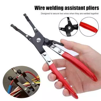 Car Maintenance Repair Tools Car Vehicle Soldering Aid Pliers Hold 2 Wires Innovative Wire Welding Clamp