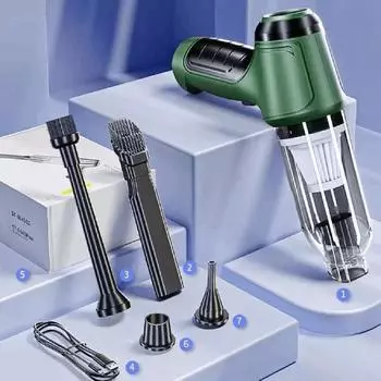 Автомобильный мини-пылесос с мощным всасыванием, беспроводная портативная ручная воздуходувка, пылеуловитель для бытовой техники автомобиля