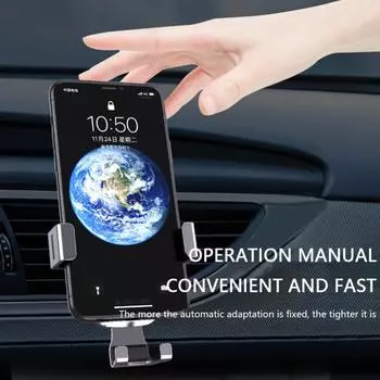 Car Mobile Phone Holder 360 Degrees Rotating Universal Alloy For Car Accessories Smart Phone Holder синий