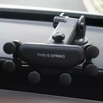 Car mobile phone navigation bracket creative cartoon trend car multi-function center console fixed support frame female