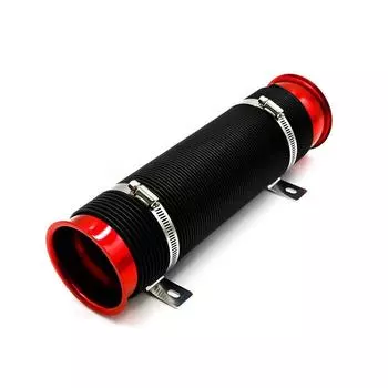 Car Modification 3-inch 76mm Adjustable Intake Telescopic Tube Diversion Tube