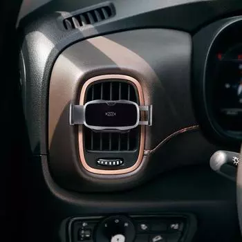 Car Mounted Electric Phone Holder Metal Induction Auto Navigation Support Holder Air Bracket Outlet Phone Stand