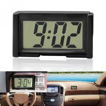 Car Mounted Electronic Clock Digital Display Car Interior Electronic Affix Car Convenient For Drivers To View Auto Sup G4h4