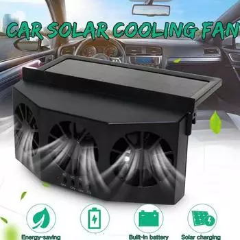 Car-mounted Solar Car Exhaust Fan Two-way Ventilation Cleaning Sun Air Waterpoof Efficient Cooling Car Circulation Protecti F5M2