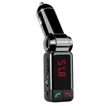 Автомобильный MP3-плеер FM-передатчик Handsfree беспроводной Bluetooth-комплект светодиодный автомобильный MP3-плеер USB-зарядное устройство FM-модулятор Автомобильные аксессуары чёрный