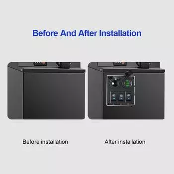 Car Multi-Switch Quick Charge Panel For 12/24V Auto RV Yacht Steamship Retrofit Dual USB QC3.0 Phone Charger Panle Accessories красный