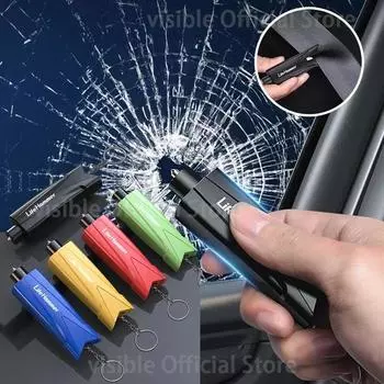 Car Multifunctional 3 IN 1 Glass Broken Window Hammer Car With Lifesaving Hammer Emergency Escape Car Seat Belt Cutter