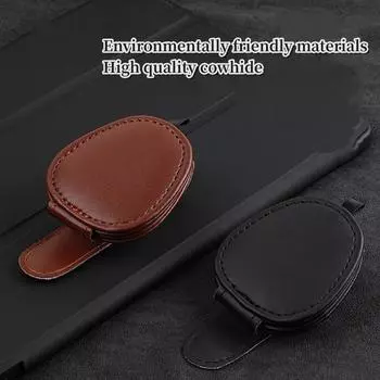 Car Multifunctional Glasses Clip PU Material Car Storage Glasses Clip Sun Visor Universal Car Sunglasses Clip 2025 New белый