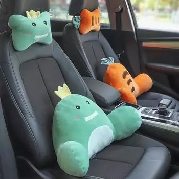 Car Neck Headrest Pillow High-resilience Memory Foam Seat Neck Pillow Breathable Velvet Head and Neck Support for Sleep Pillow