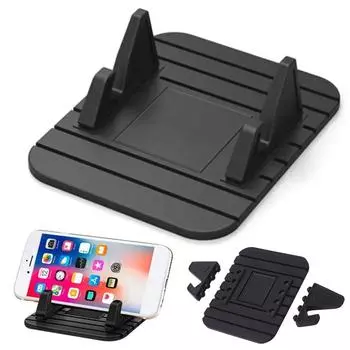 Car Non-Slip Phone Holder Universal Auto Dashboard Pad Anti-Slide Stable Silicone GPS Bracket Stand For iPhone