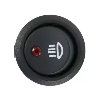Автомобильный переключатель включения/выключения, круглая противотуманная фара, кнопка, красный светодиод 12 В 20 А для авто, лодки, фургона, грузовика, 23 мм, 3 контакта CHINA