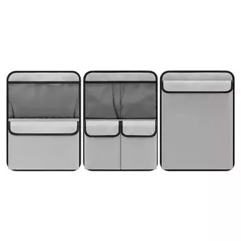 Car Organizer Back Seat Multifunction Automotive Storage Bag 3 PCS Hangable Vehicle Storage Containers Car Rear Combination чёрный