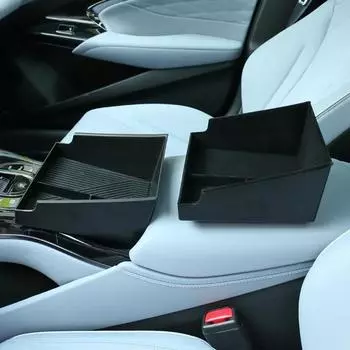 Car Organizer Box for BYD Seal Atto 4 EV 2024~2024 2024 Holder Sundries Packing Central Armrest Control Storage Tray Accessories