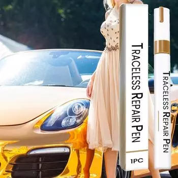 Car Paint Quick-Dry Automotive Paint Pen Auto Paint Repair Car Scratch Remover Pen Professional Car Paint Touchup Pen For Easy белый