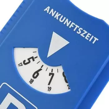 Car Parking Disc Timer Clock Arrival Time Display Blue Plastic Parking Time Tools Parking Portable Arking Timer