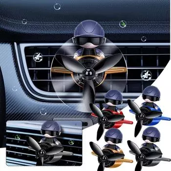 Car Perfume Air Conditioner Air Outlet Aromatherapy Cartoon Astronaut Decoration Air Freshener To Remove Odor Holiday Gifts чёрный