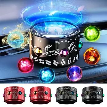 Car Perfume Diffuser Solar-Powered Auto Aromatherapy Diffuser Natural Plant Ingredients Auto Decoration Tool For Mini Cars SUVs