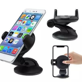 Car Phone Holder 360° Windshield Mobile Cell Support Smartphone Universal Mount Stand For iPhone 12 11 7 8 U8R7