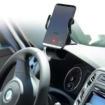 Car Phone Holder Gravity Lock Phone Mount Multi Functional Universal 360-Degree Flexible Adjustment Universal Auto Phone Stand чёрный