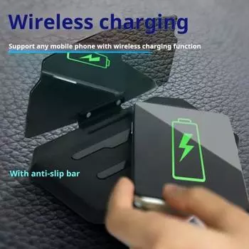 Автомобильный держатель для телефона HUD с функцией беспроводной зарядки, режим GPS-навигации, аксессуар для автомобильного кронштейна B
