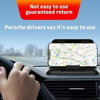 Автомобильный держатель для телефона, треугольный, регулируемый, противоскользящий, автомобильный держатель, силиконовая накладка на приборную панель телефона