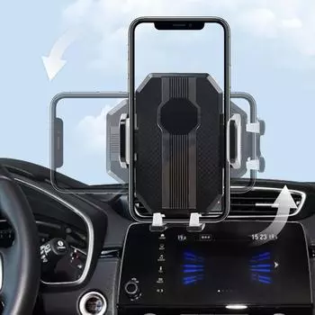 Car Phone Mount Long Arm Windshield Suction Cup Sucker Support For IPhone Mobile Cell S A5R2 silver-One-size
