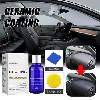 Car Plastic Parts Refurbish Plastic Parts Coating Car Cleaning Leather Stain Car and Seat Removal Interior Wash Maintenance K2V6