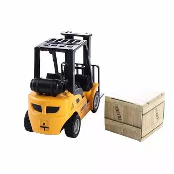 Car Play Toy Vehicle Set Toy Vehicle Construction Vehicles Die-Lite Model Forklift Friction Toy Pallet Interactive Toy