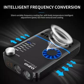 Car Power Inverter 12V 24V To 220V,200W Pure Sine Wave Converter,3 AC Socket 6 USB QC3.0 PD Quick Charge Current Inverter