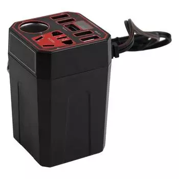 Car Power Inverter 200W 12V to DC220V Fast Charger for Home Devices A