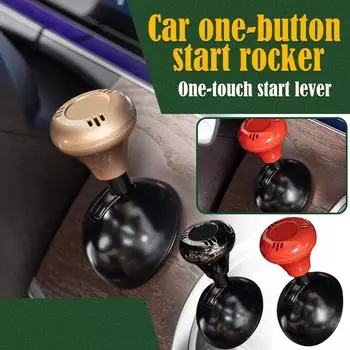 Car Push To Start Button Rocker One Start Lever Joystick Automotive One-Touch Cover Decorative For Most Models Car Accessor N5I9