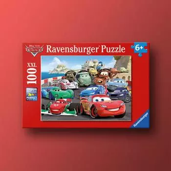 Car Racing Starts XXL 100 Piece Ravensburger VI Puzzle, популярная корейская настольная игра