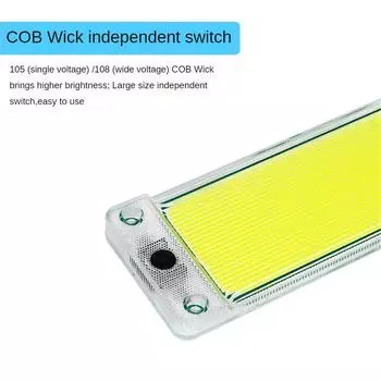 Car Reading Lamp Anti-collision And Anti-corrosion Highlight Effect Aluminum Substrate Independent Switch Car Accessories