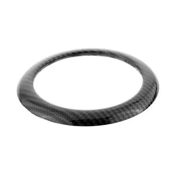 Car Rear Badge Ring Logo Frame Cover Trim Carbon Fiber Pattern Car For BMW 1 Series F20/F21 2011-2019 Black чёрный