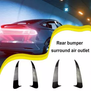 Декоративная наклейка на задний бампер автомобиля, спойлер, вентиляционная крышка