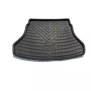 Car Rear Trunk Mat for Kia Cerato BD K3 Forte 2019~2025 2020 2021 2025 Waterproof Floor Pad Space Boot Carg Cover Accessories чёрный