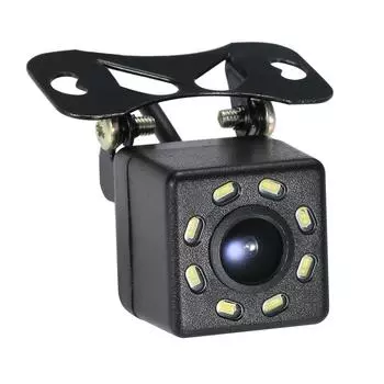 Car Rear View Camera Universal 8 LEDs Night Vision Backup Parking Reverse Camera IP68 Waterproof 170 Wide Angle HD Color Image