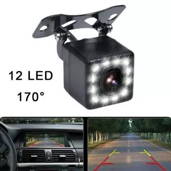 Car Rear View Camera Wide Angle Reverse Parking Waterproof CCD LED Auto Backup Monitor Universal for BMW New HD Night Vision