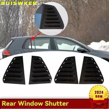 Car Rear Window Shutter Cover Trim Window Louver Side Vent For VW Golf 7 MK7 7.5 GTI GTD R R-Line 2013-2020 Auto Decoration