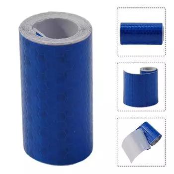 Car Reflective Tape Auto Safety Warning Sticker Reflector Protective Tape Strip Film Trucks Auto Motorcycle Stickers 5cmx1m белый