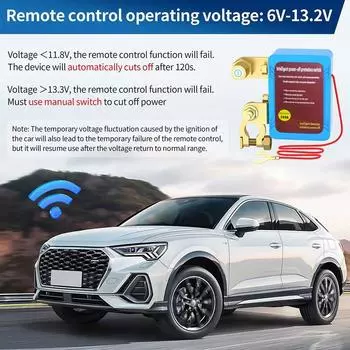 Car Remote Battery Disconnect Switch 12V Car Truck Battery Remote Control Switch Accessories